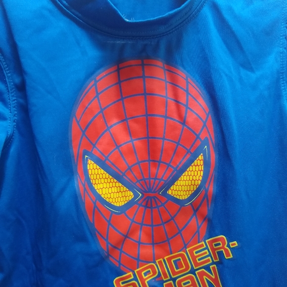 The Amazing Spiderman Rash Guard Swim Shirt 5t - Picture 2 of 4